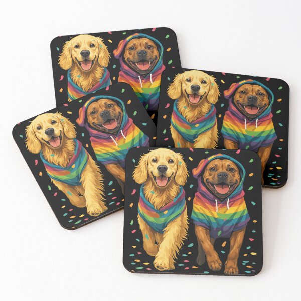 Item preview, Rainbow Pride Dogs – LGBTQ+ Celebration designed and sold by TeesAndSass.