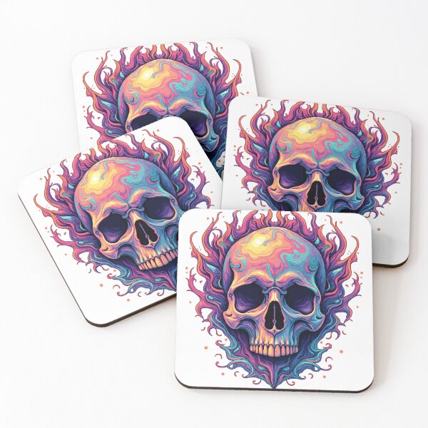 Item preview, Psychedelic Skull designed and sold by Kunst Uit Delfzijl.