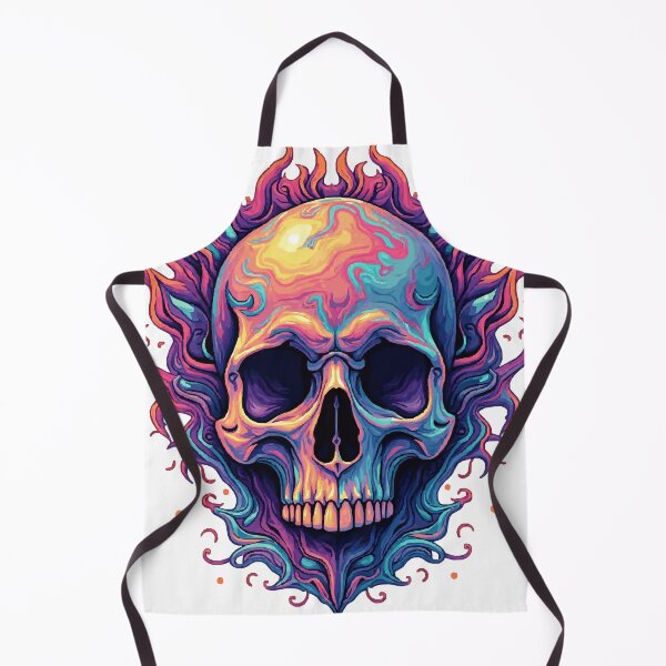 Item preview, Psychedelic Skull designed and sold by Kunst Uit Delfzijl.