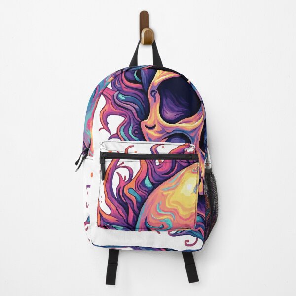 Item preview, Psychedelic Skull designed and sold by Kunst Uit Delfzijl.