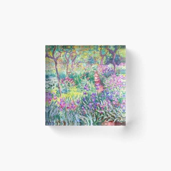 Aperçu de l'œuvre Le Jardin de l'artiste à Giverny (1900) – Paysage impressionniste de Claude Monet | Œuvre du domaine public de la Galerie d'art de l'Université Yale créée et vendue par GalleryRevival.