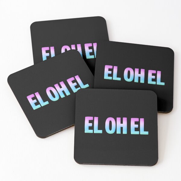Item preview,  EL OH EL in Pastel Pink and Blue designed and sold by Memes N Lore .