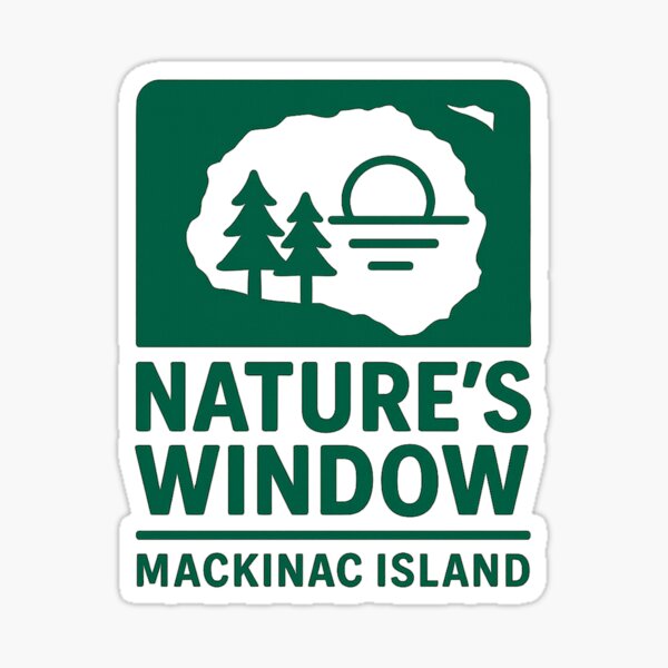 Item preview, Nature’s Window – Mackinac Island Arch Rock Sunset Design designed and sold by 283Designs.