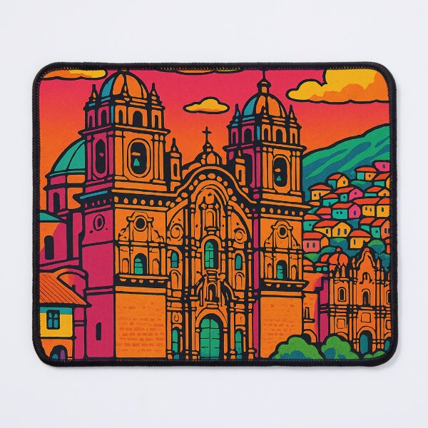 Item preview, Cusco Peru Retro Pop Art Travel Poster | Vibrant Digital Wall Art | Vintage-Inspired Cityscape Print | Colorful Andean Culture Design designed and sold by PaintedPixels01.