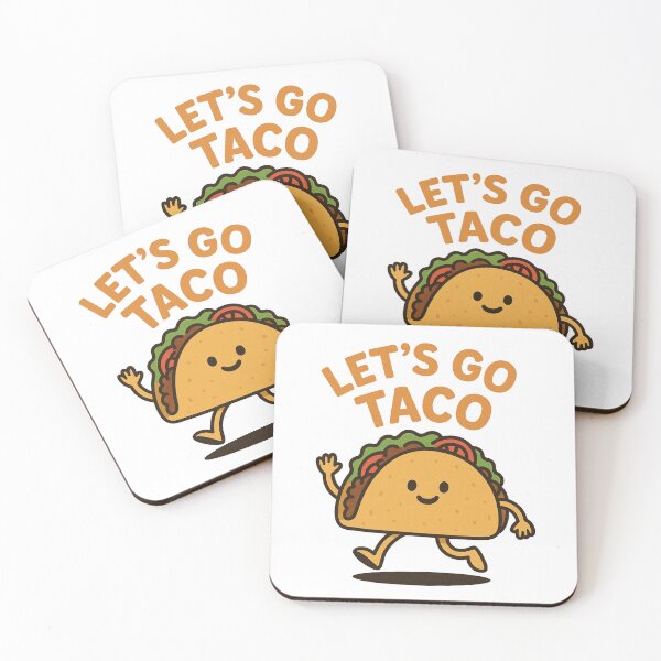Item preview, Let’s Go Taco – Funny Kawaii Taco Character for Food Lovers designed and sold by Dokak Shop.