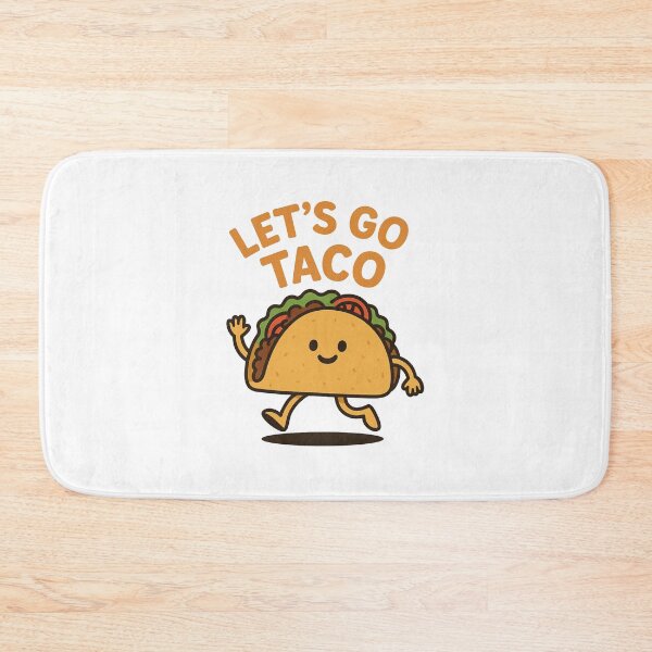 Item preview, Let’s Go Taco – Funny Kawaii Taco Character for Food Lovers designed and sold by Dokak Shop.