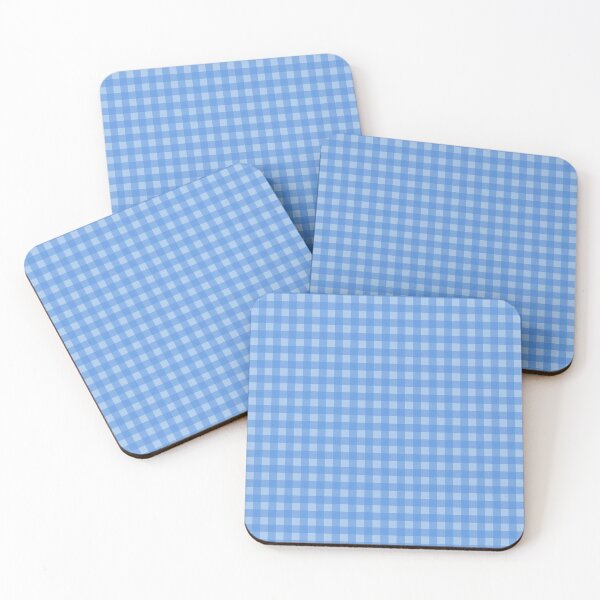 Item preview, Gingham Check Pattern in Double Light Blue designed and sold by kierkegaard.