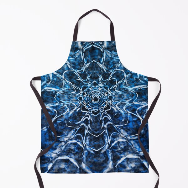 Item preview, Indigo Blue Tie Dye Dead Head Winter Snowflake designed and sold by AuroraXGreen.