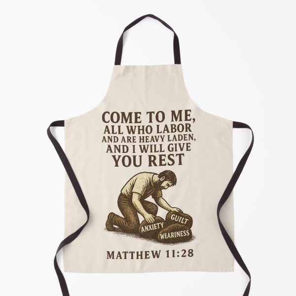 Item preview, Matthew 11:28 – Come to Me and Rest Bible Verse designed and sold by SimplySelim.