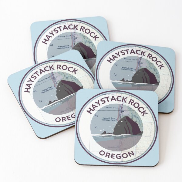 Item preview, Souvenir Map - Haystack Rock Cannon Beach designed and sold by Willz Designz.