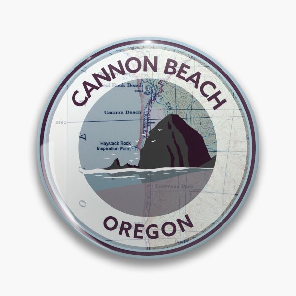 Item preview, Souvenir Map - Cannon Beach designed and sold by Willz Designz.