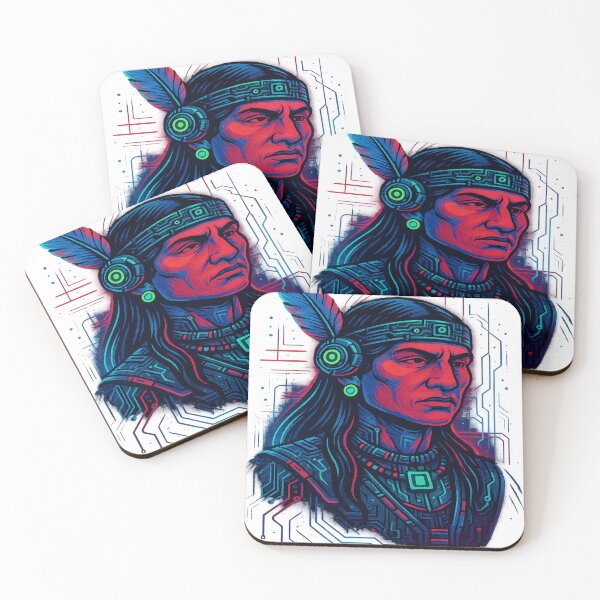 Item preview, Indio Lempira: Cyberpunk Warrior King designed and sold by StudioCultura.