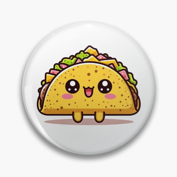 Item preview, Cute Kawaii Taco – Happy Food Meme Aesthetic designed and sold by Dopamine Glitch.