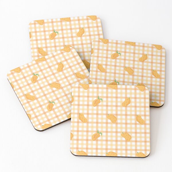 Item preview, Mangos & Gingham Print designed and sold by Daniel Bevis Design.