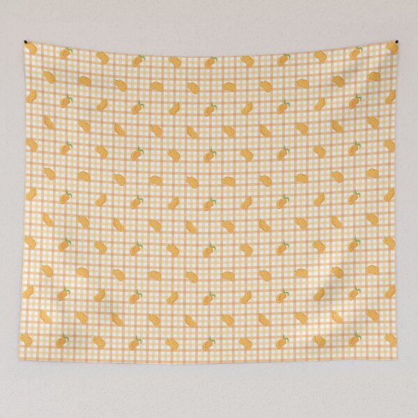 Item preview, Mangos & Gingham Print designed and sold by Daniel Bevis Design.