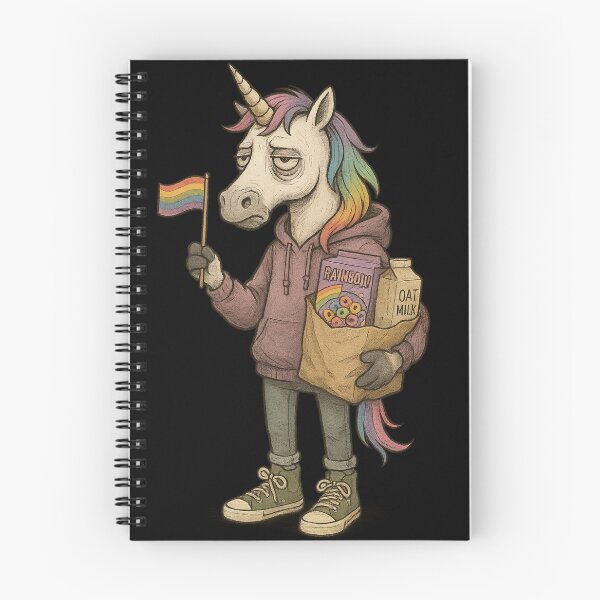 Item preview, Tired Queer Unicorn – Grocery Run Pride Edition designed and sold by TeesAndSass.