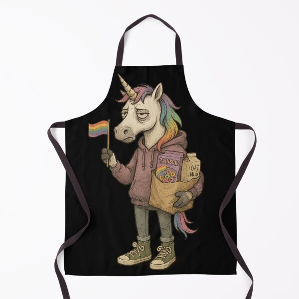 Item preview, Tired Queer Unicorn – Grocery Run Pride Edition designed and sold by TeesAndSass.