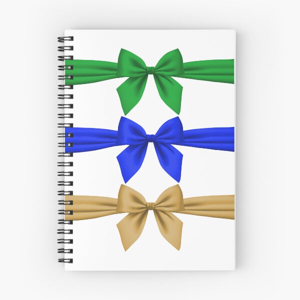 Item preview, Green, Blue & Gold Satin Bow Sticker Set designed and sold by larissa-myrie.