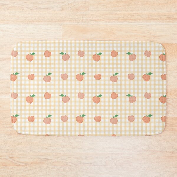 Item preview, Peaches & Gingham Print designed and sold by Daniel Bevis Design.