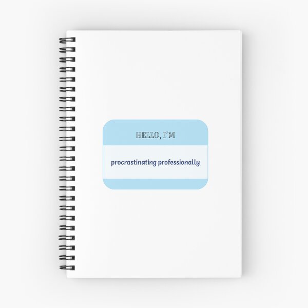 Aperçu de l'œuvre Bonjour, je procrastine professionnellement créée et vendue par GraphikNook.