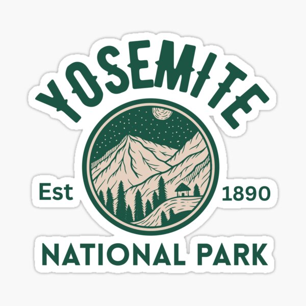 Item preview, Yosemite National State Park Classic T-shirt Sticker designed and sold by ThinkNatural.