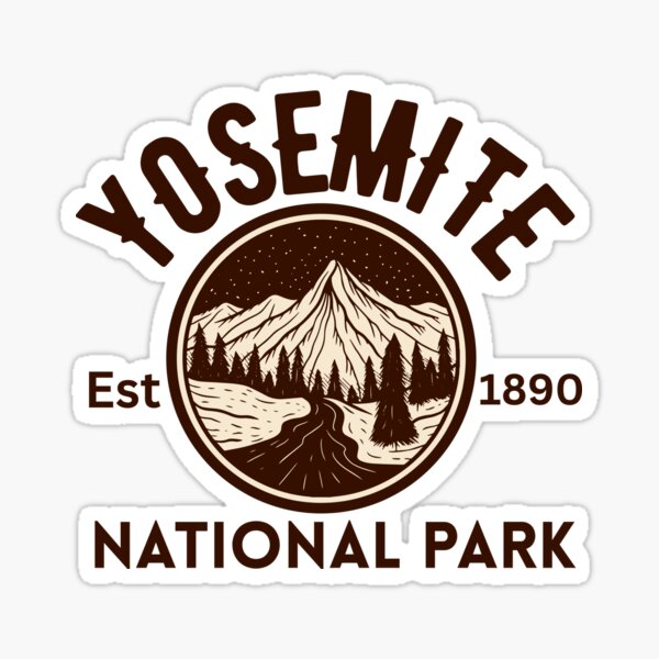 Item preview, Yosemite National State Park Classic T-shirt Sticker designed and sold by ThinkNatural.