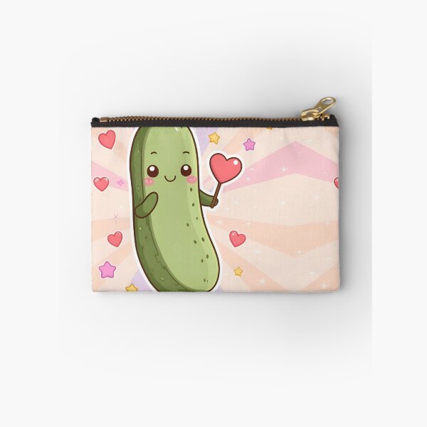 Item preview, Kawaii Pickle of Love – Cute Funny Pickle Holding Heart designed and sold by Jane-Phoenix.