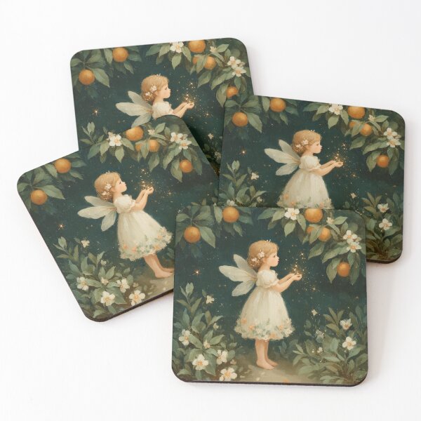 Item preview, Tiny Garden Fairy Under Citrus Trees designed and sold by Magical Art Store.