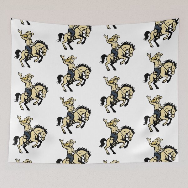 Item preview, Cowgirl Tough on a rearing buckskin horse designed and sold by OnlyTheWest.
