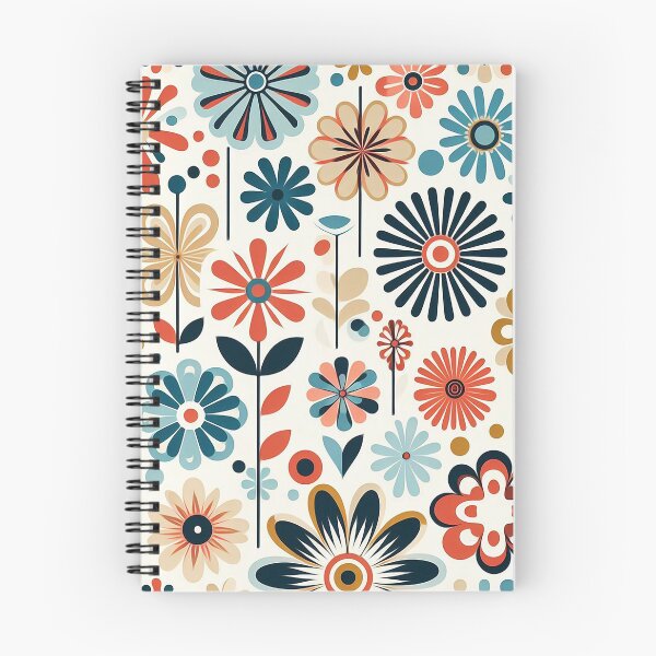 Item preview, 60's Retro Flowers Pattern designed and sold by ArtFactoryAI.