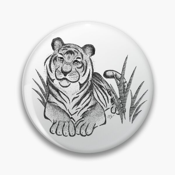 Item preview, Relaxing Tiger designed and sold by Anna DeVries.