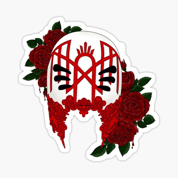 Item preview, Sleeptoken Vessel mask blood roses designed and sold by MysticWorkshop.