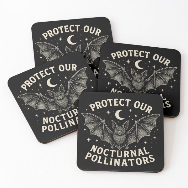 Item preview, Protect Our Nocturnal Pollinators Bat with Moon designed and sold by JackCurtis1991.