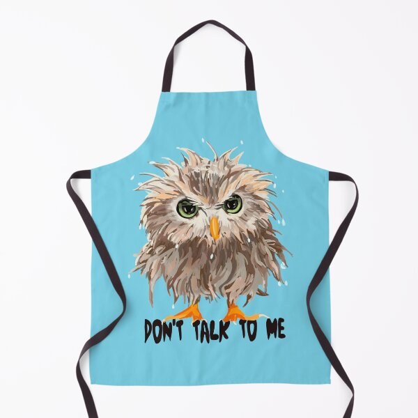 Item preview, Don’t Talk to Me – Grumpy Wet Owl Art designed and sold by Pandositive.