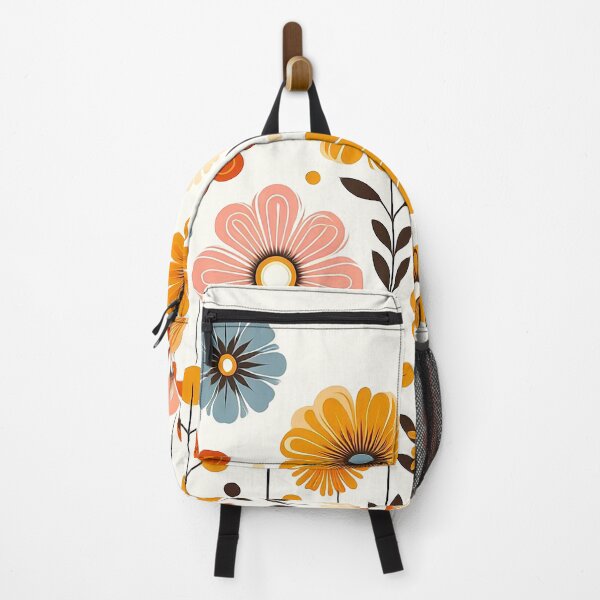 Item preview, 60's Retro Flowers Pattern designed and sold by ArtFactoryAI.