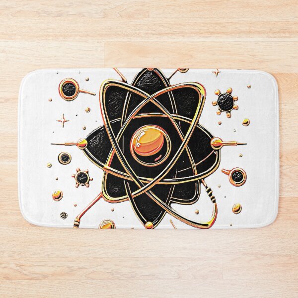 Item preview, Atomic Gear Core – Futuristic Neon Atom with Cosmic Tech Vibes designed and sold by Dark-Circuit-Haven.