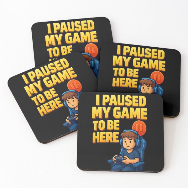 Item preview, I Paused My Game to Be Here Funny Gamer Art designed and sold by ArtbyCrystal.