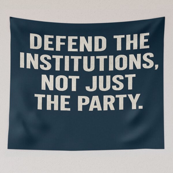 Item preview, Defend The Institutions, Not Just The Party. designed and sold by Owcomm.