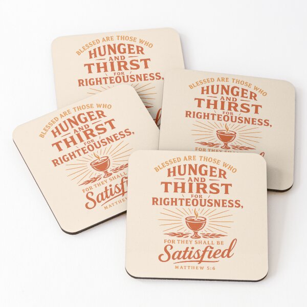 Item preview, Matthew 5:6 – Hunger and Thirst for Righteousness Bible Verse designed and sold by SimplySelim.
