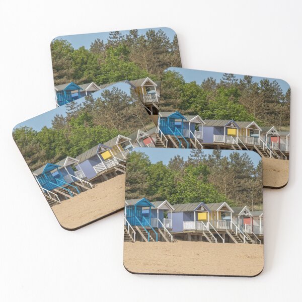 Item preview, Colourful beach huts  designed and sold by yackers1.