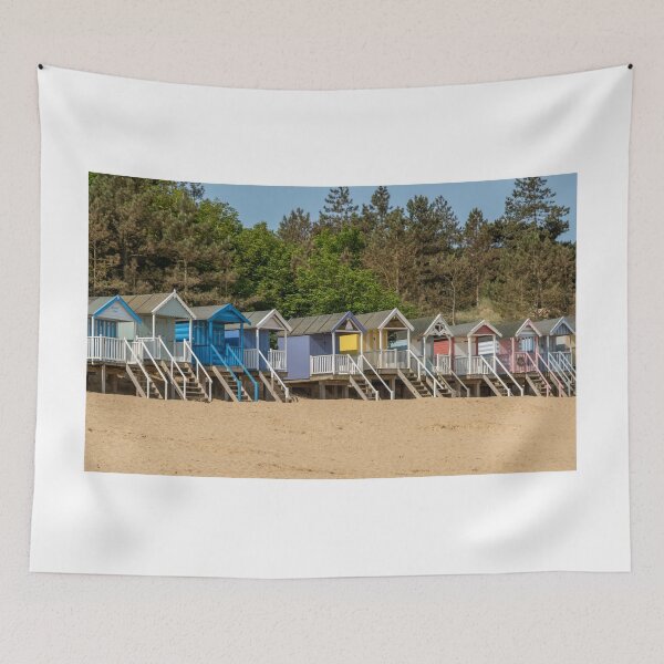 Item preview, Colourful beach huts  designed and sold by yackers1.