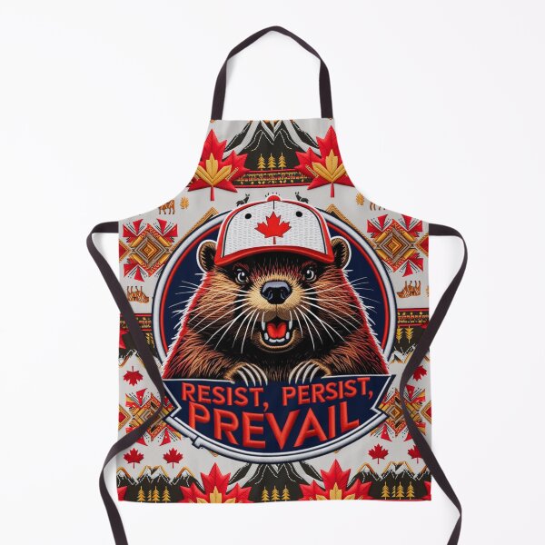 Item preview, Resist Persist Prevail Beaver Embroidered Patch Canadian Pride Design designed and sold by ArtDesignTp.