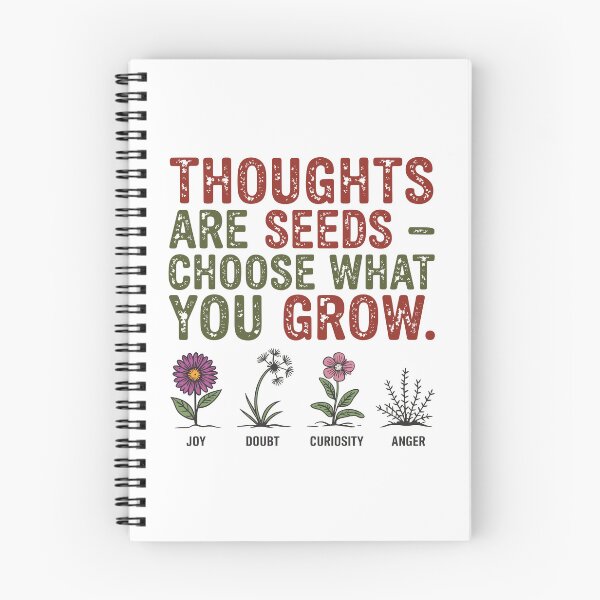 Item preview, Thoughts Are Seeds – Vintage Botanical Wisdom Graphic designed and sold by JPees.