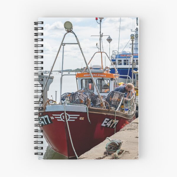 Item preview, Fishing boat unloading in Wells Harbour designed and sold by yackers1.