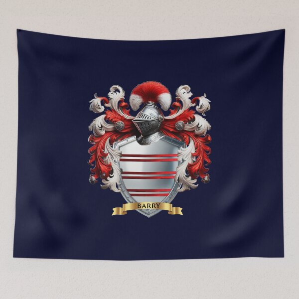 Item preview, Barry Family Crest – Irish Coat of Arms of Heritage designed and sold by Highlandkings.