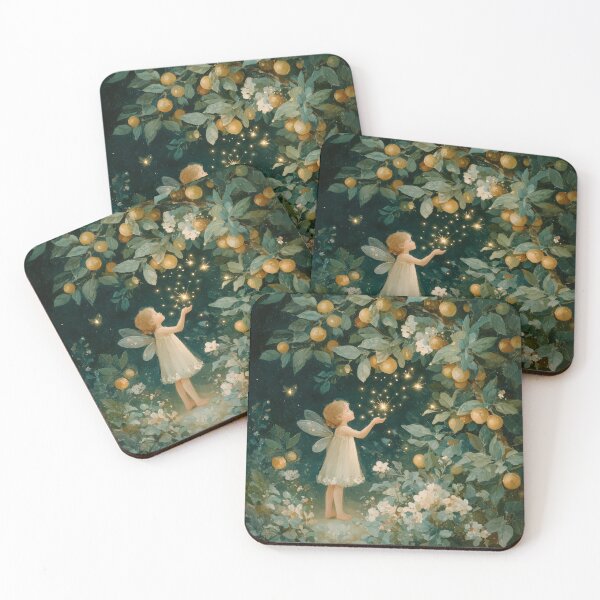 Item preview, Tiny Garden Fairy with Glowing Stars designed and sold by Magical Art Store.