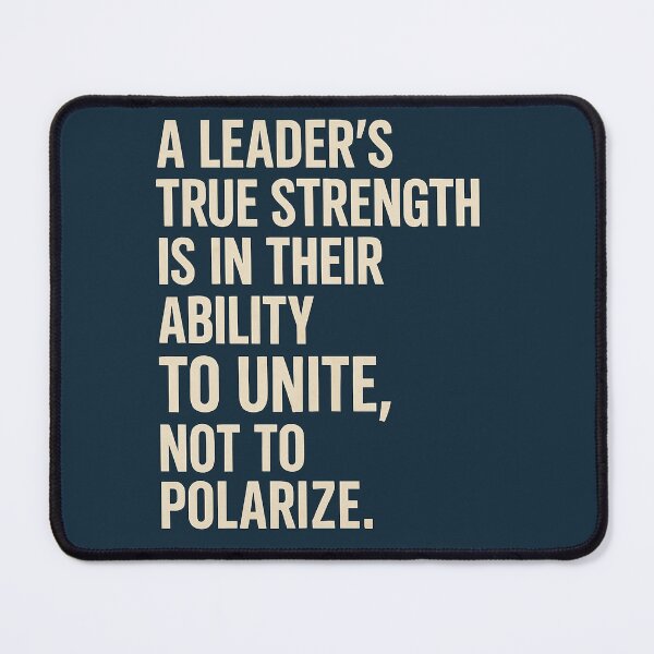 Item preview, A Leader's True Strength Is In Their Ability To Unite, Not To Polarize. designed and sold by Owcomm.