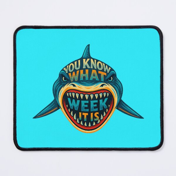 Item preview, You Know What Week It Is – Shark Week Graphic Typography designed and sold by RizVibes.