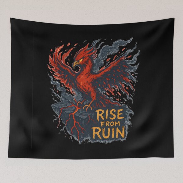 Item preview, Phoenix Rise From Ruin Art designed and sold by MysticArtisan.