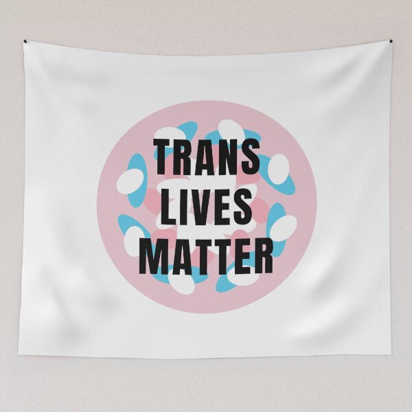Item preview, Trans Lives Matter [Abstract Psychedelic Florals] designed and sold by Daniel Bevis Design.